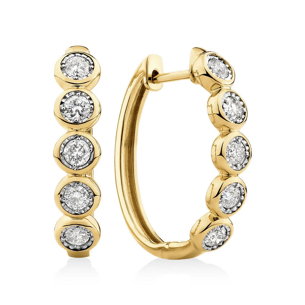 Michael hill shop huggie earrings