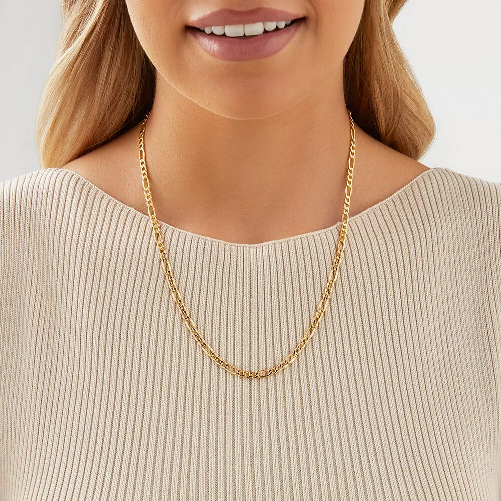 Hollow best sale figaro chain