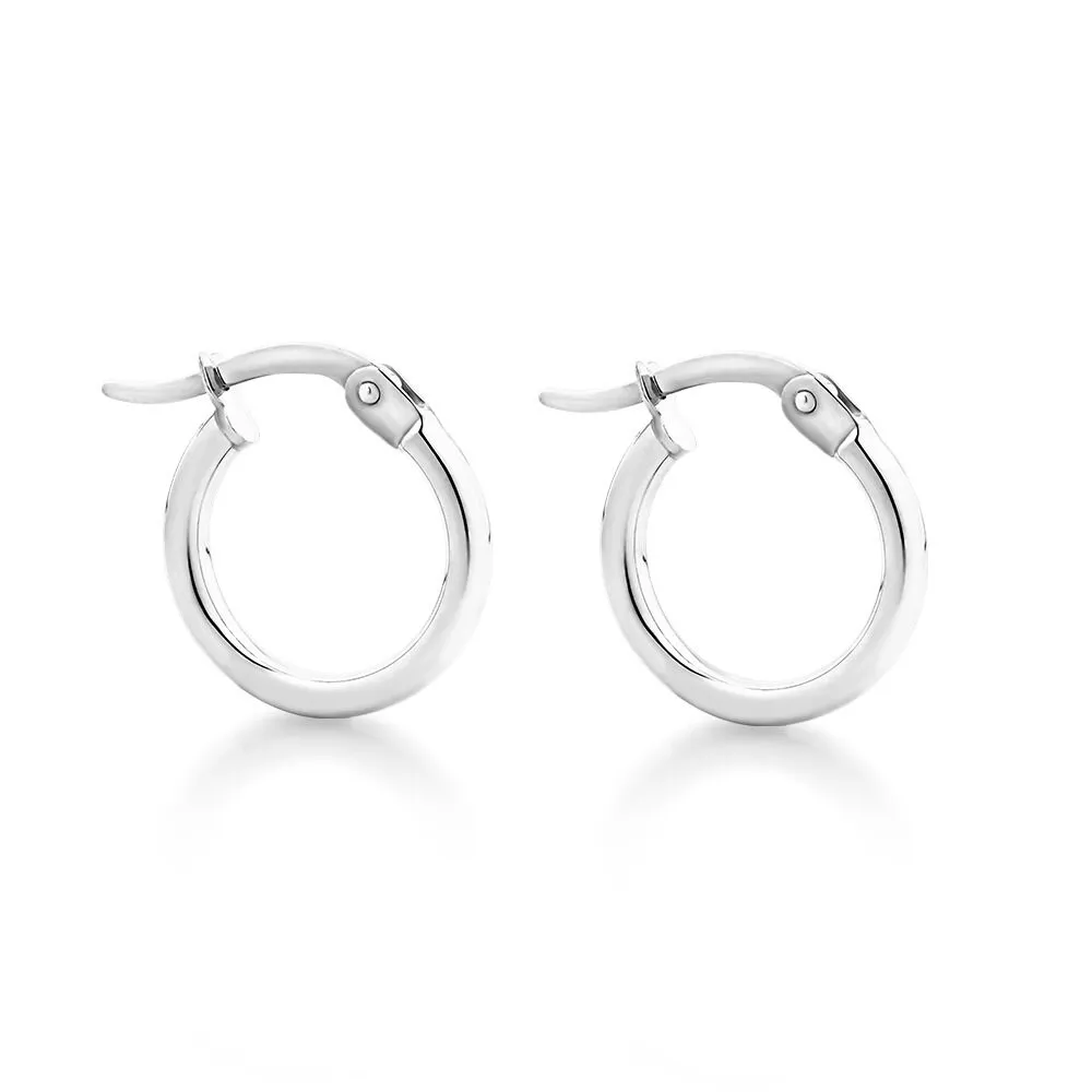 Michael hill silver shop hoops