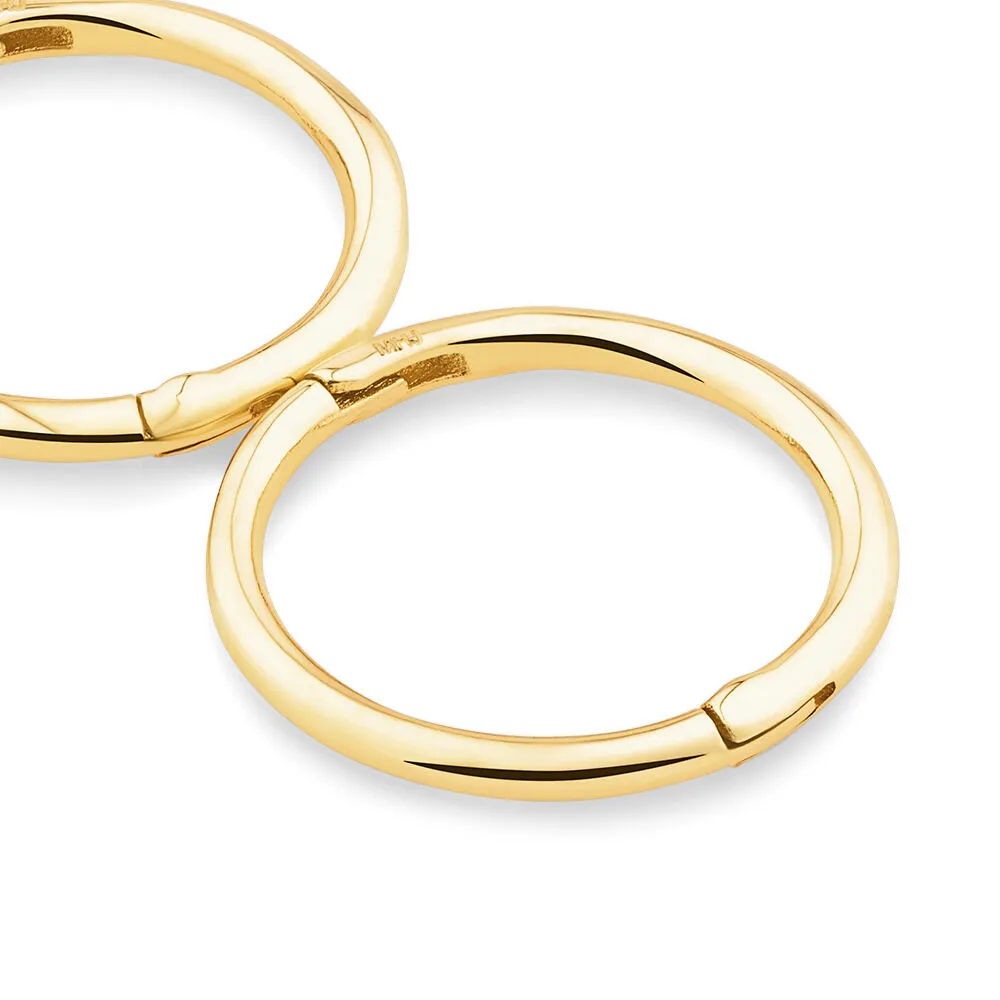 Michael Hill 10mm Sleeper Earrings in 10kt Yellow Gold Kingsway Mall