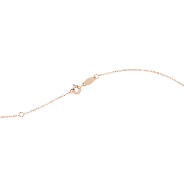 Michael Hill Halo Necklace with Morganite 0.14 Carat TW of
