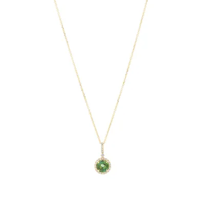 Michael Hill Halo Pendant with Sapphire 0.14 Carat TW of
