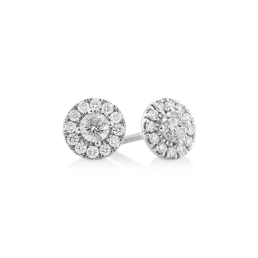 Halo earrings best sale