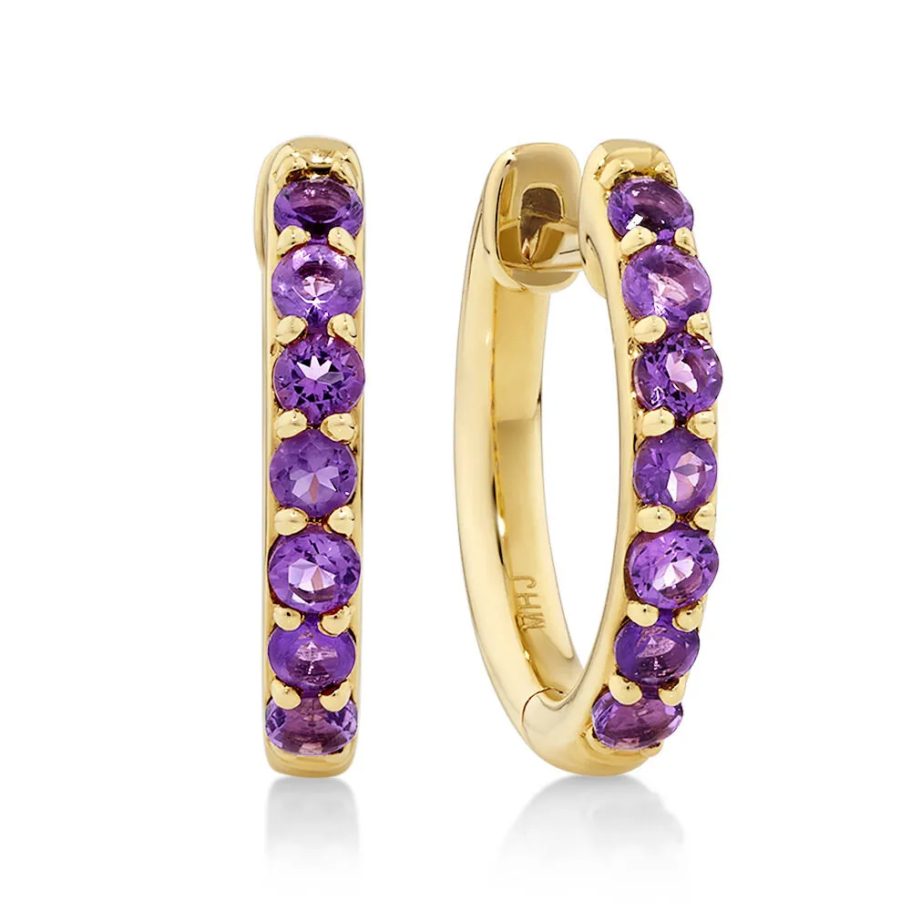 Michael hill amethyst earrings sale