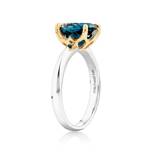 Michael hill blue topaz ring sales