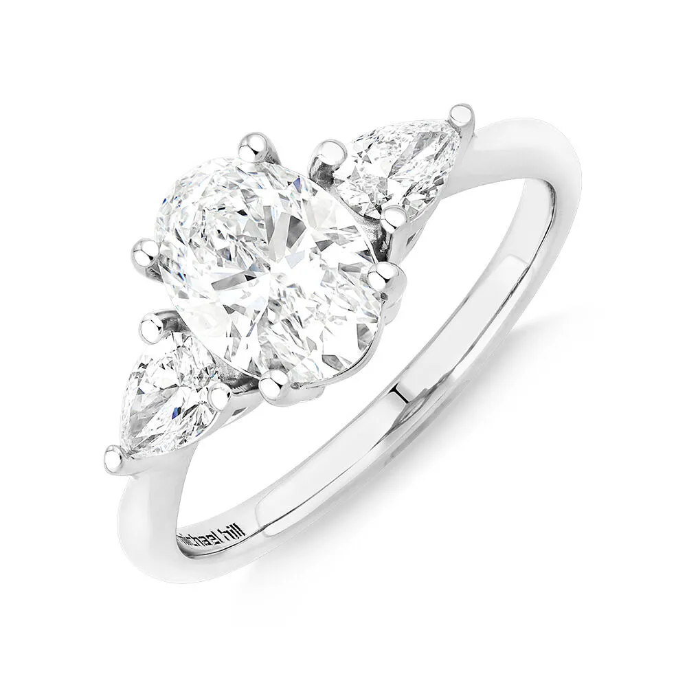 Michael hill 2025 marquise engagement ring