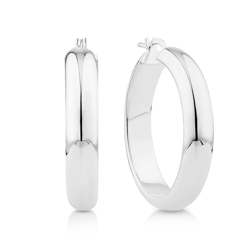 Michael hill new arrivals silver hoops
