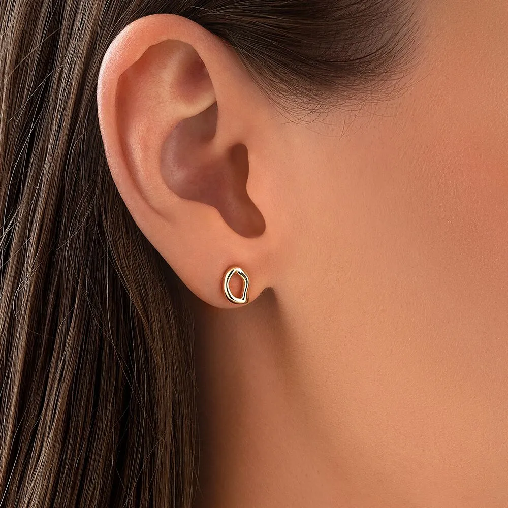 Gold hoop earrings michael hill 2025