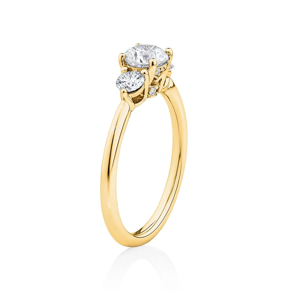 Michael hill three sale stone engagement rings