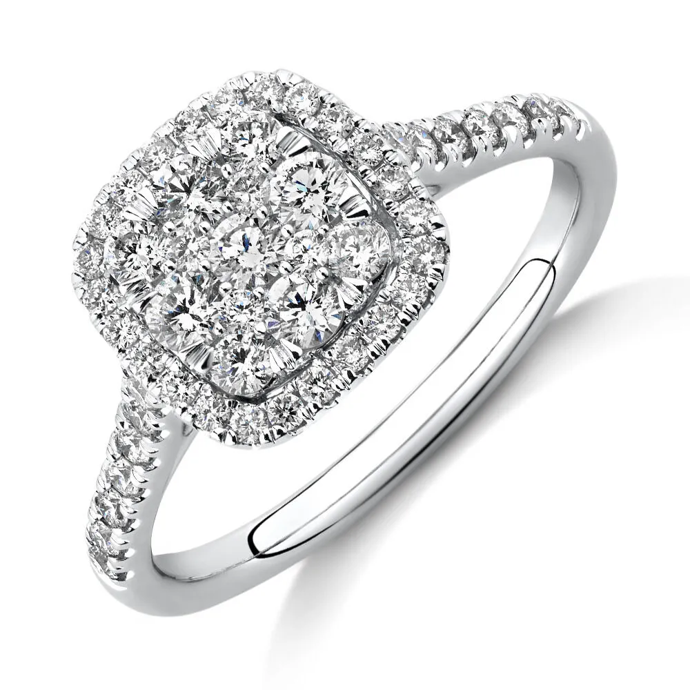 Michael hill shop halo engagement rings
