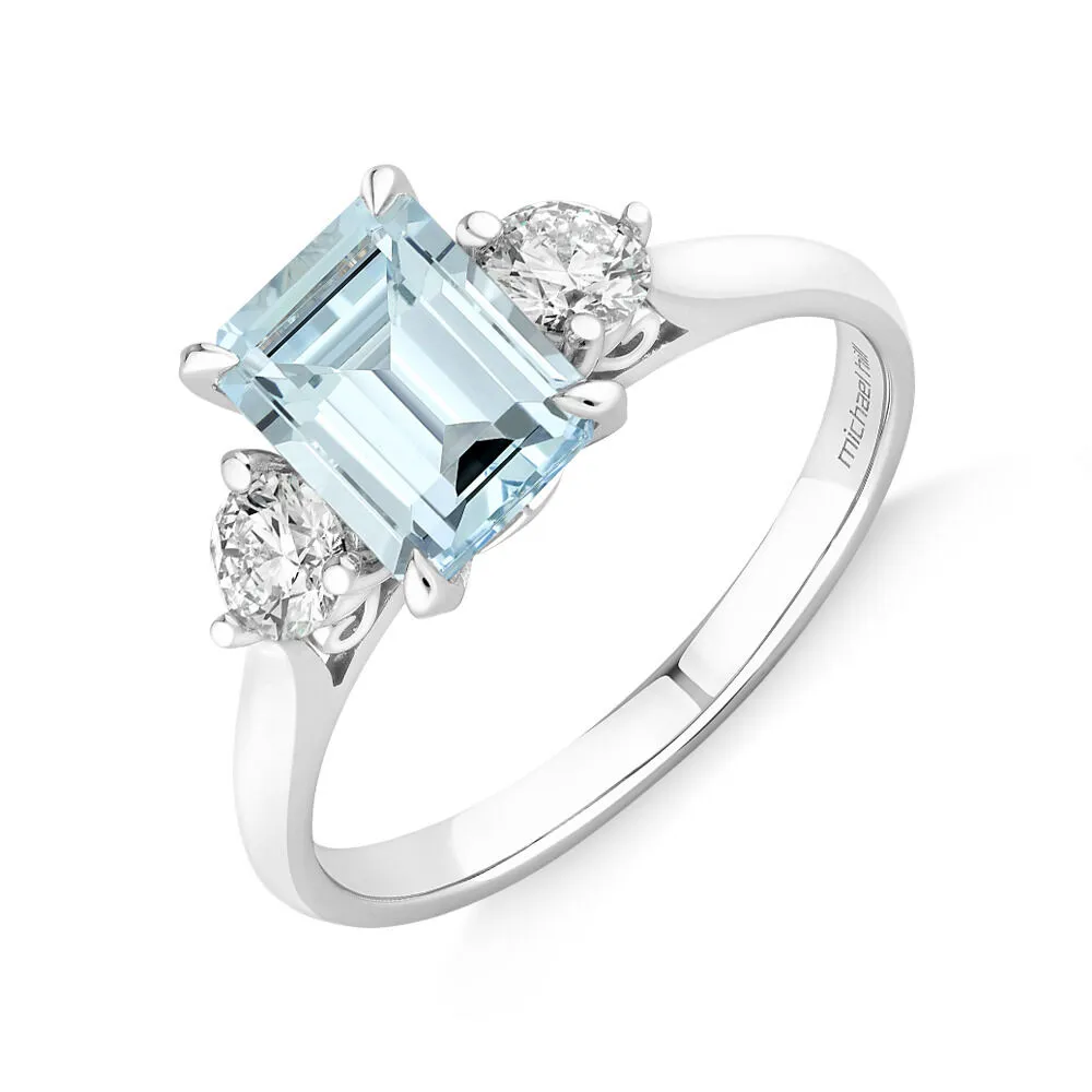 Michael hill aquamarine store ring