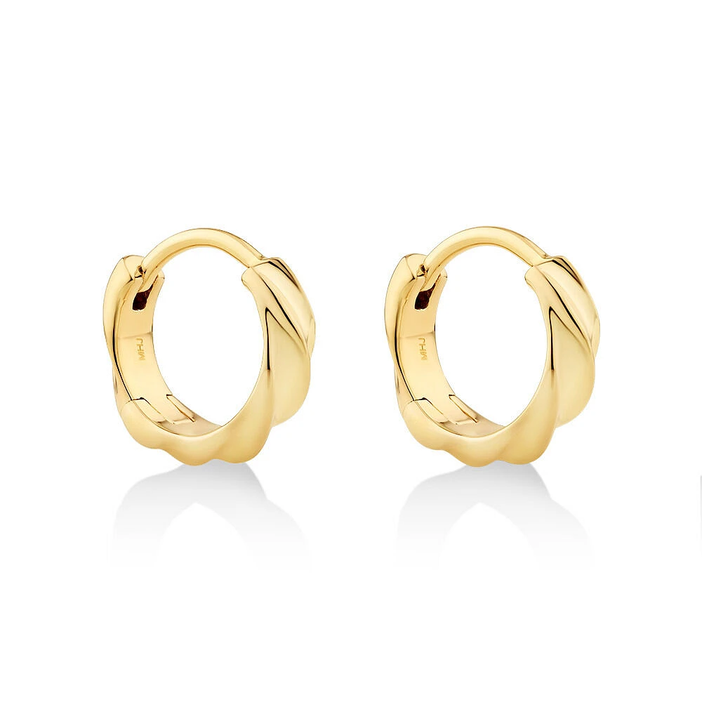 Gold hoop earrings michael hill online