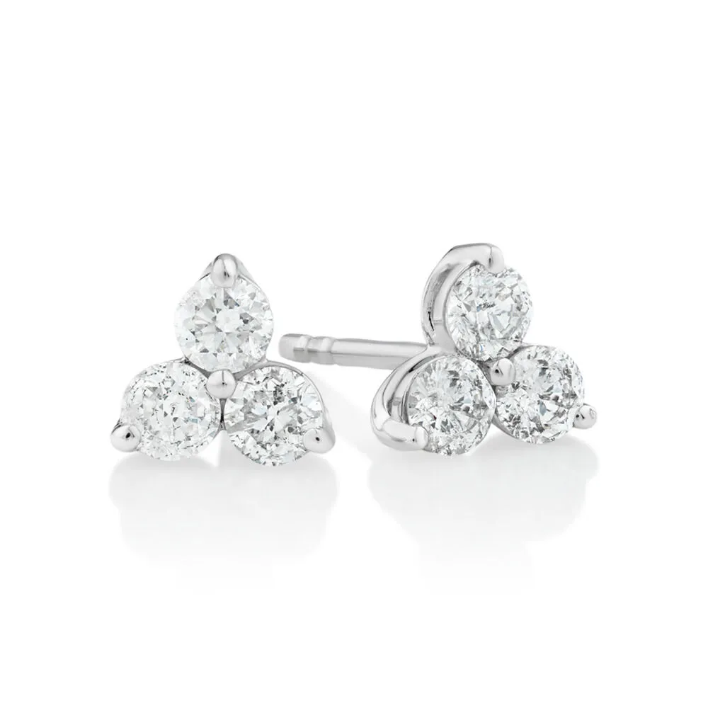 White gold earrings store michael hill
