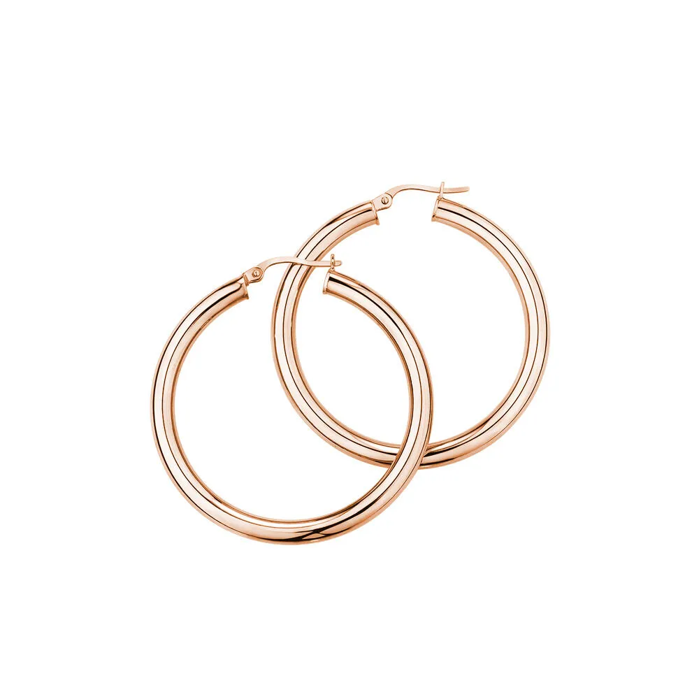 Michael hill white top gold hoop earrings