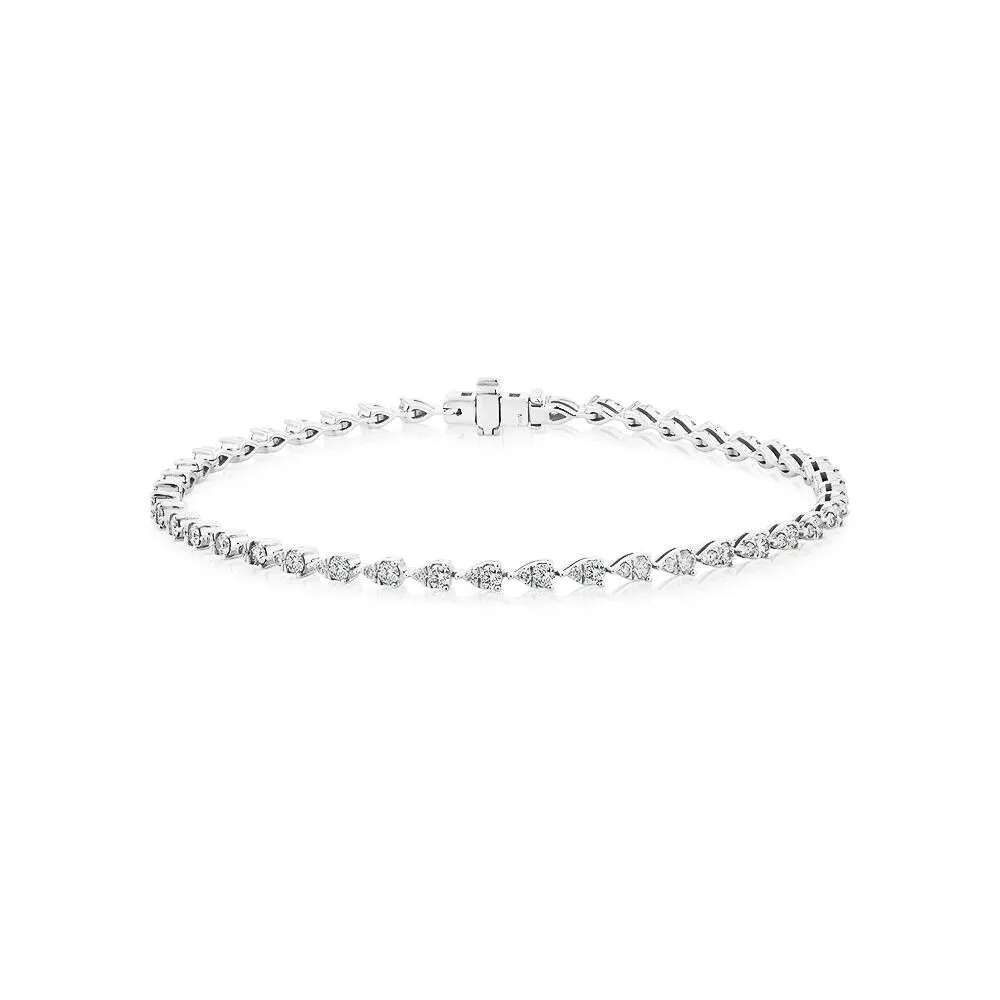 Michael Hill Tennis Bracelet with 1.52 Carat TW Diamonds in 10kt