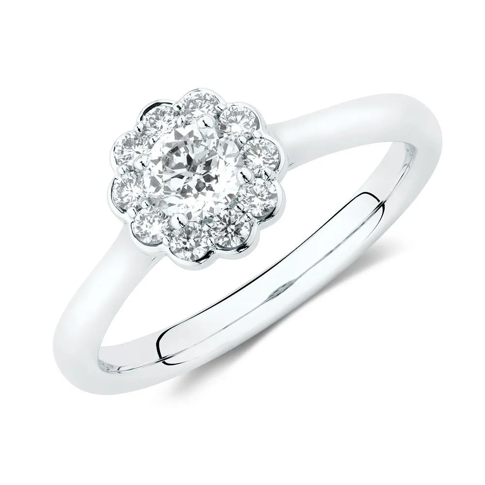 Michael Hill Southern Star Engagement Ring with 1 2 Carat TW of