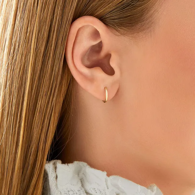 Michael Hill Mini Hoop Earrings in 10kt Yellow Gold Hillside