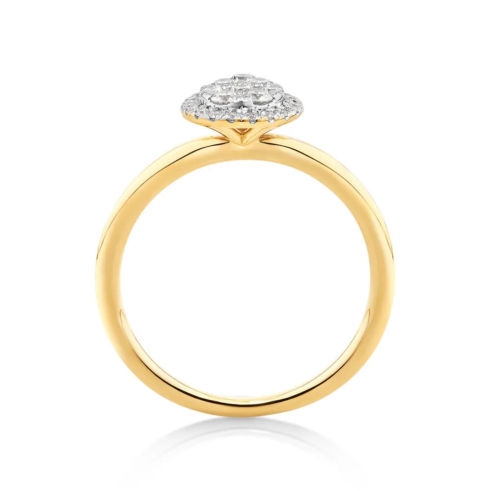 Michael hill shop pear shaped ring