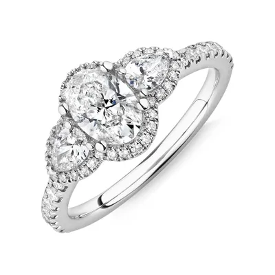 Michael hill outlet halo engagement rings