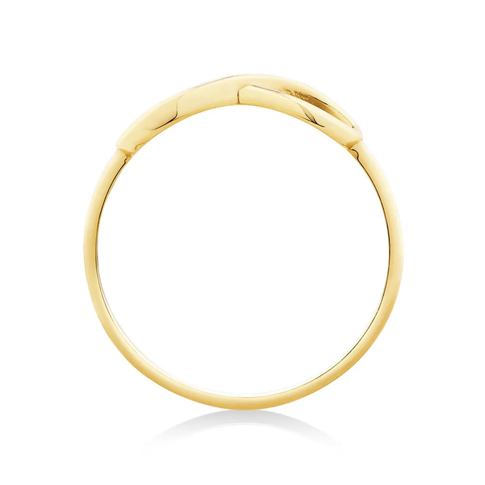 Michael Hill Infinity Ring in 10kt Yellow Gold Square One