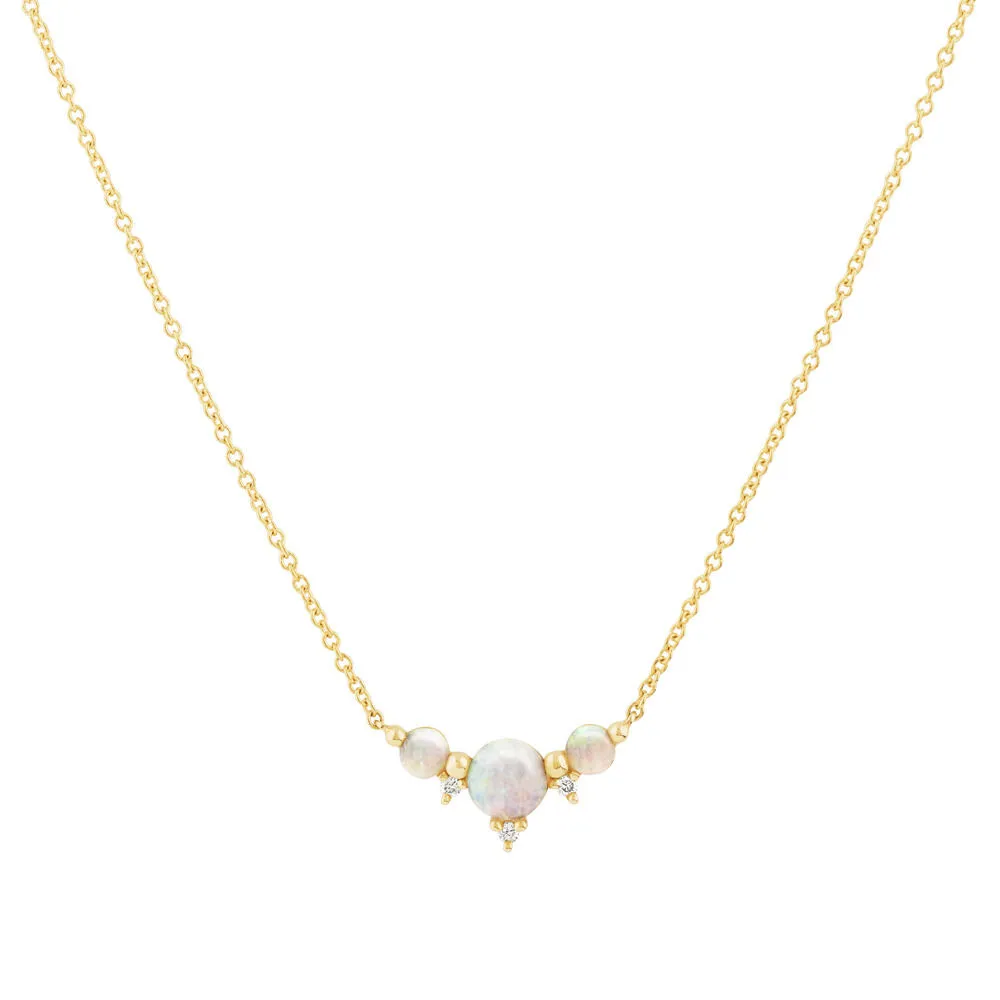 Michael Hill Necklace with Opal Diamonds in 10kt Yellow Gold