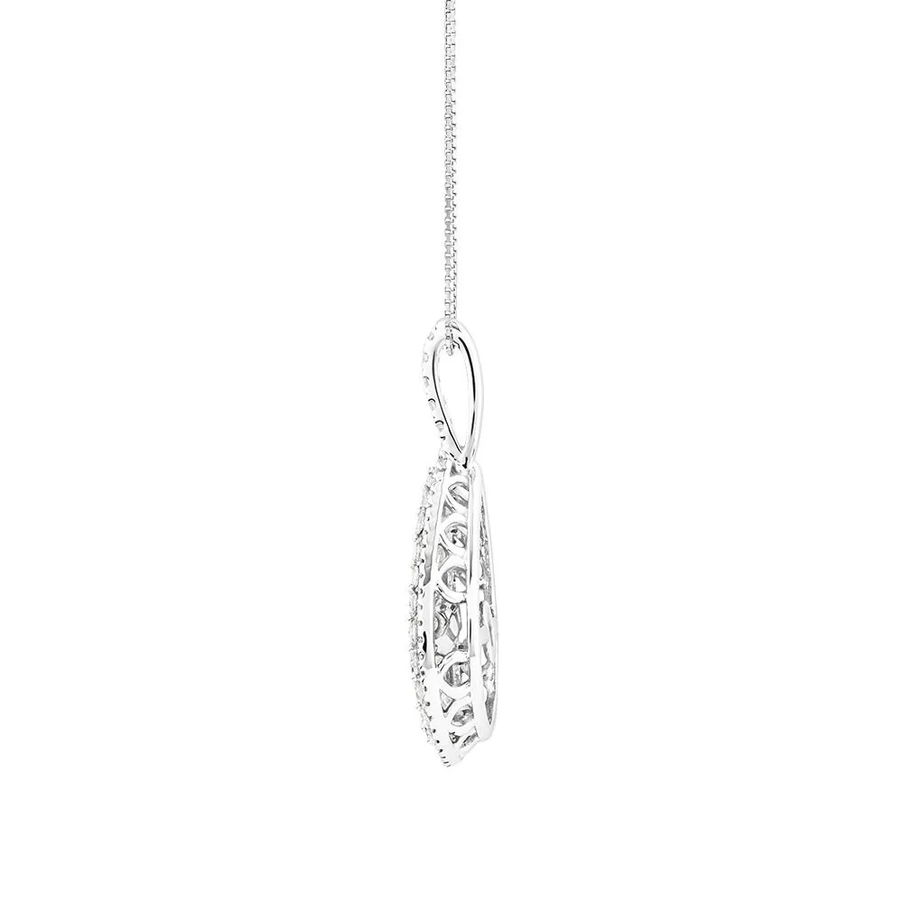 Michael Hill Everlight Pear Pendant with 1.00kt TW of Diamonds in