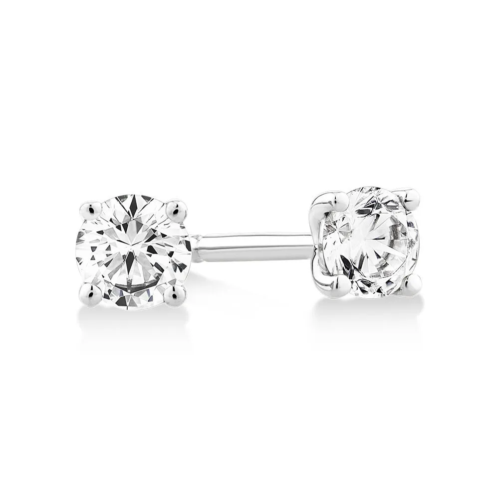 Michael Hill 0.25 Carat TW Diamond Solitaire Stud Earrings in 18kt