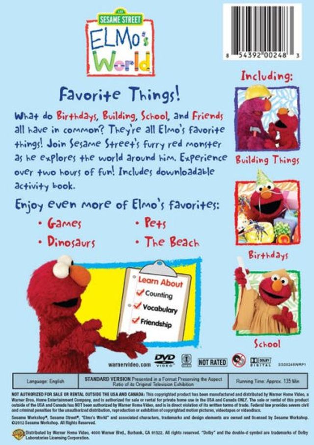 Barnes and Noble Sesame Street: Elmo's World - Elmo's Favorite Things ...