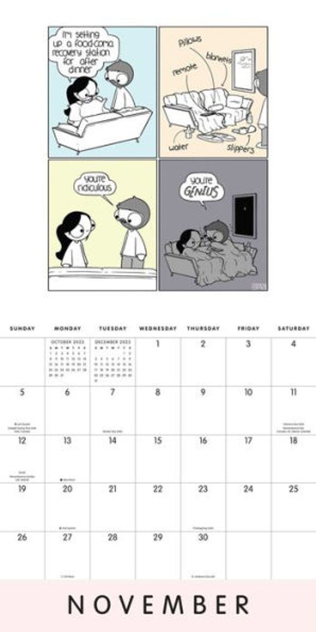 Barnes & Noble Catana Comics Little Moments of Love 2023 Wall Calendar