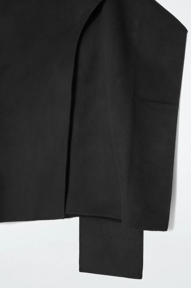 COS WOOL MIX HYBRID CAPE