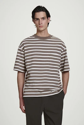 【SATIIIZ】Radi Stripe Hooded T-Shirt Santini UCI Official sweatshirt - Grey