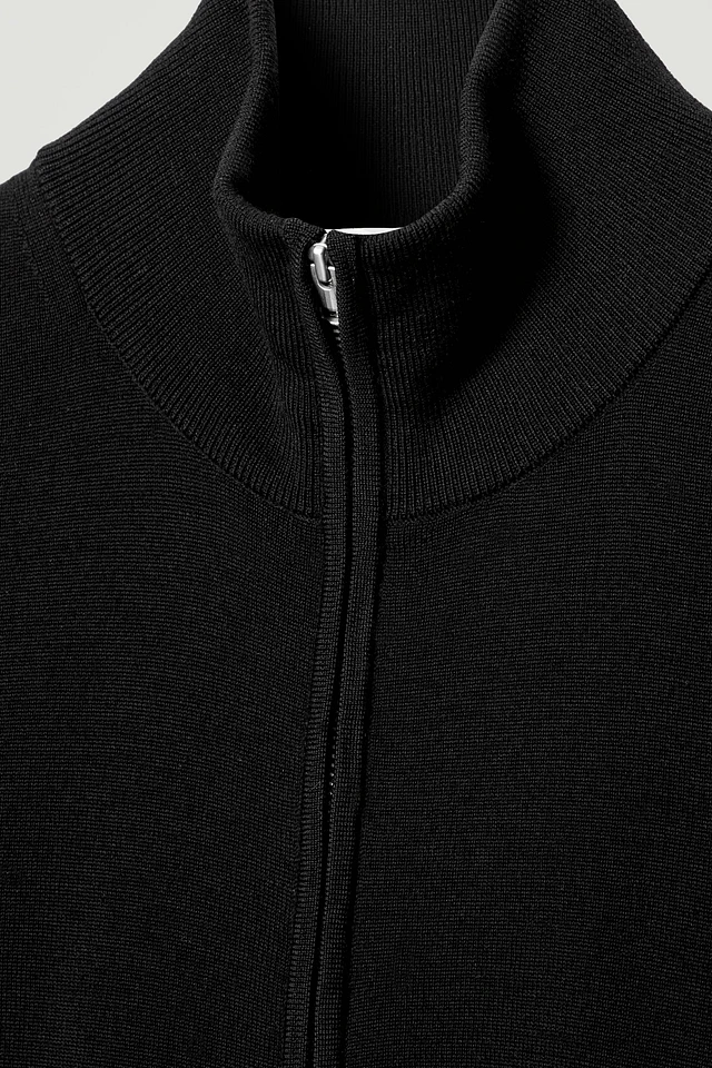 Cos CHUNKY FLECKED WOOL ZIP-UP CARDIGAN | King's Cross