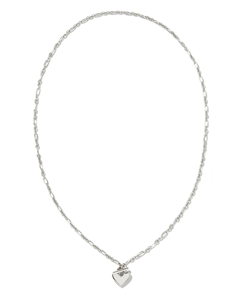Kendra scott top heart necklace silver