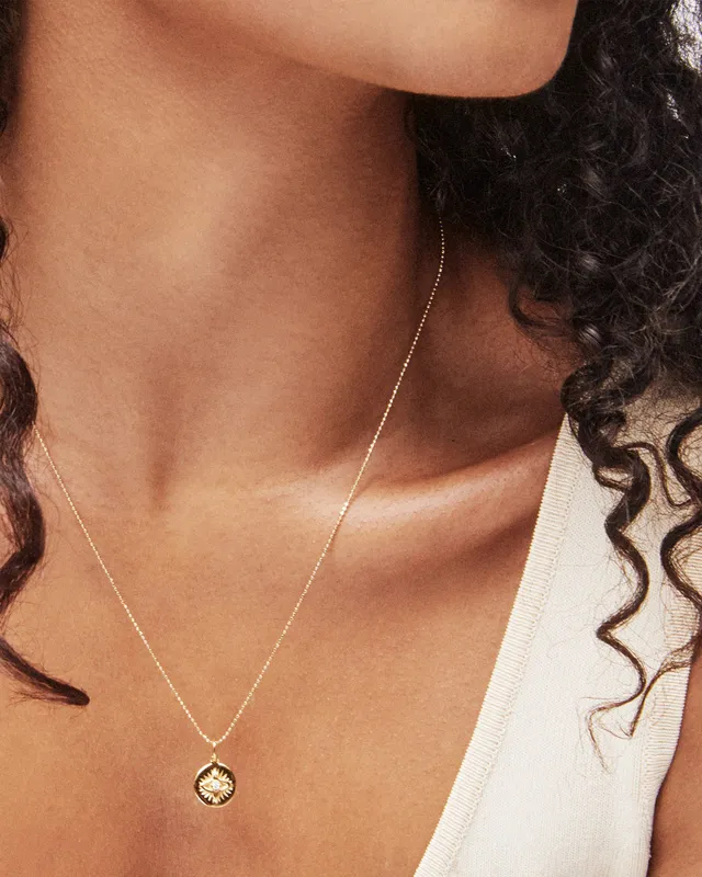 Kendra Scott Evil Eye Coin Charm in 18k Gold Vermeil The Summit
