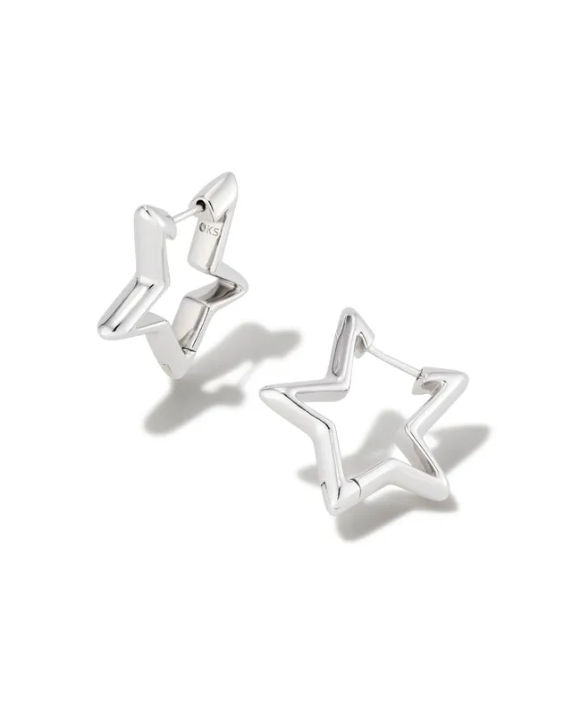 Kendra scott star earrings hoops sale