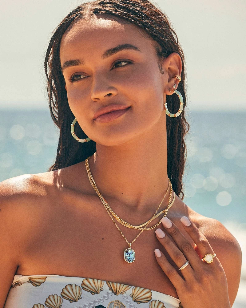 Kendra scott gold hoops top