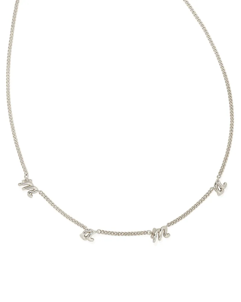 Kendra Scott Mama Script Strand Necklace in Silver The Summit at