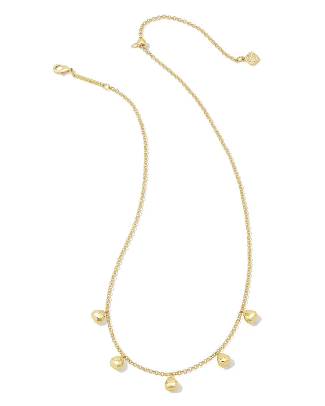 Kendra Scott Addison Triple Strand Necklace in Gold The Summit