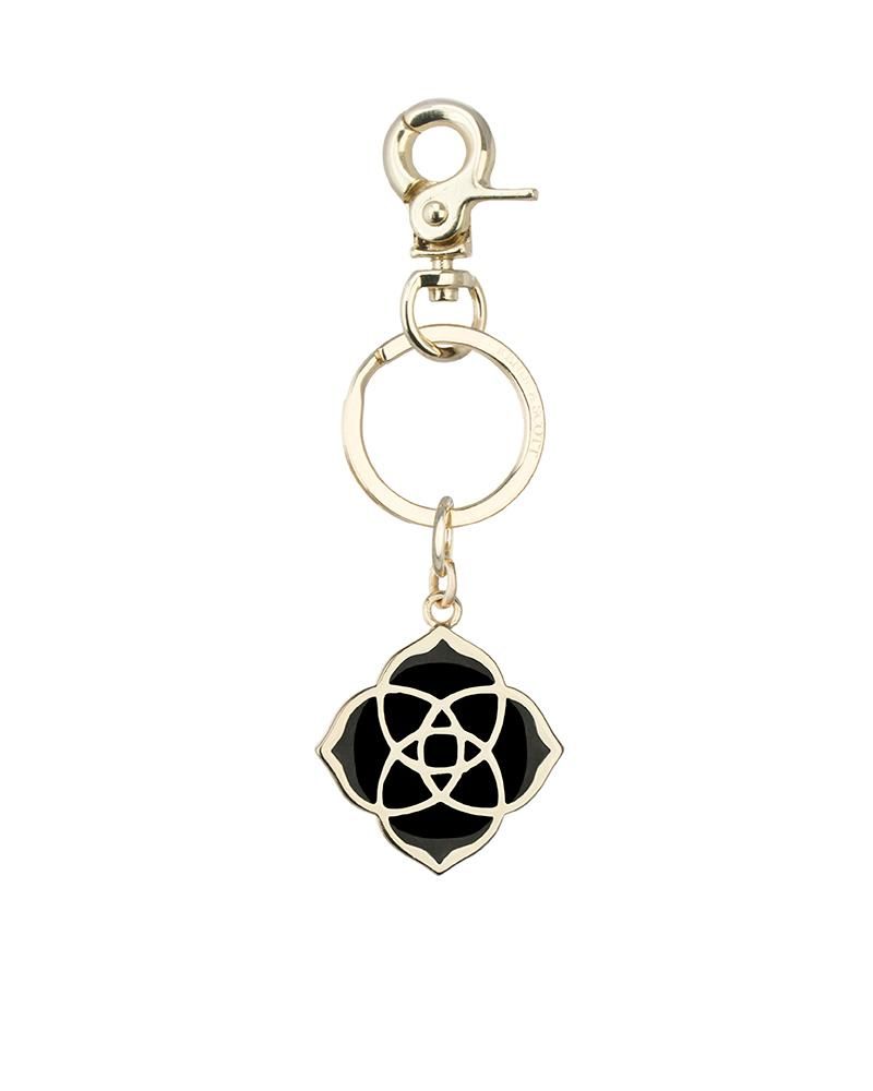 Kendra Scott Audrey Medallion Key Chain in Black Bridge Street