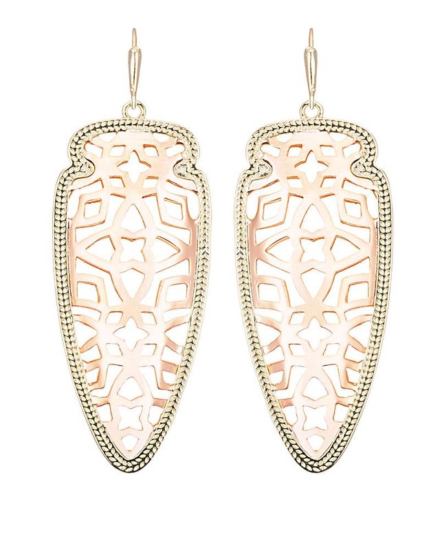 Kendra Scott Sadie Spear Earrings in Rose Gold The Summit