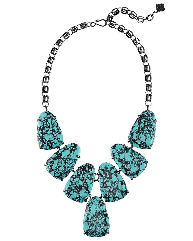 Kendra Scott Harlow Vintage Silver Statement Necklace in