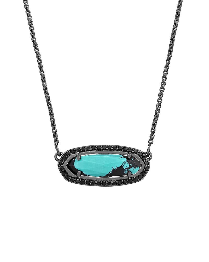 Kendra Scott Annika Pendant Necklace in Variegated Teal Magnesite