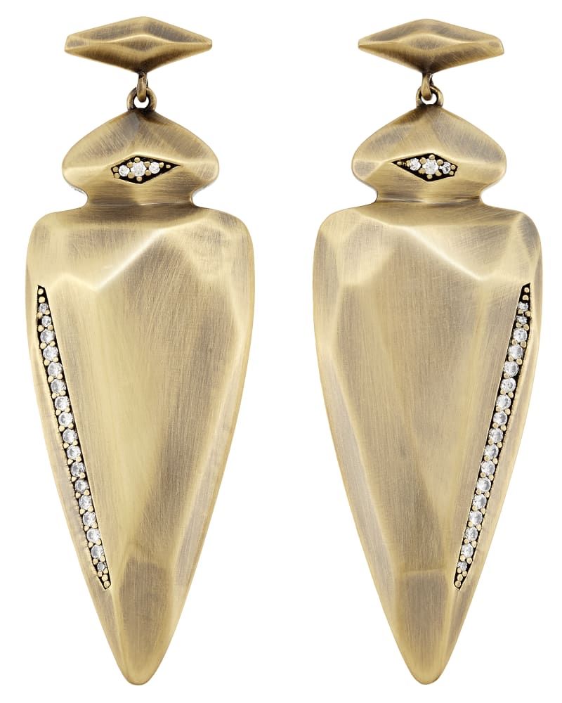 Kendra Scott Stellar Earrings in Antique Brass The Summit at