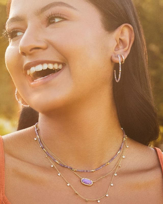 Amethyst kendra scott deals necklace