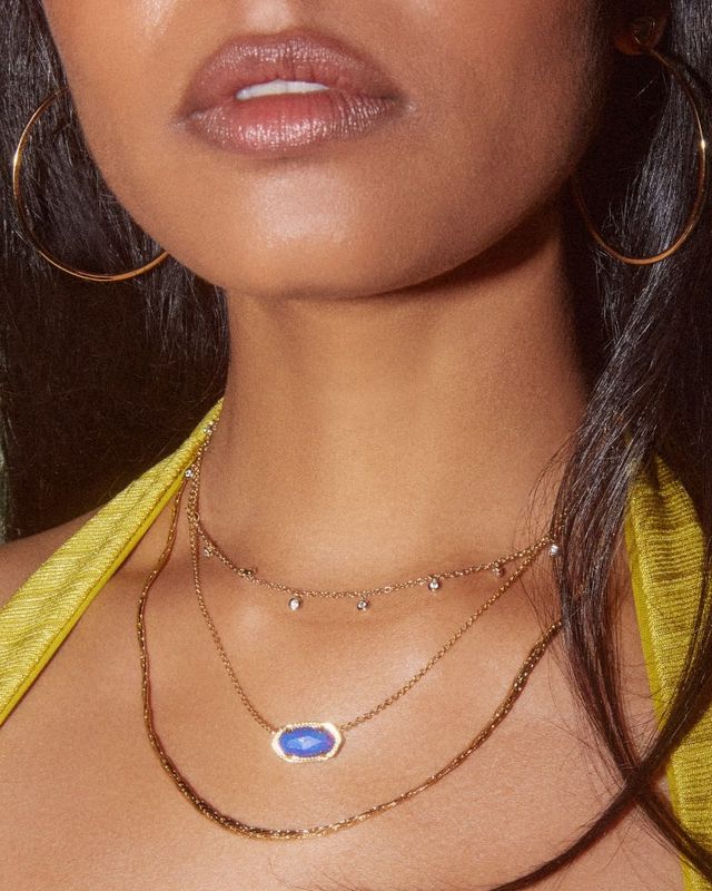 Kendra Scott Carson Set of 2 Chain Necklace in Gold Bridge
