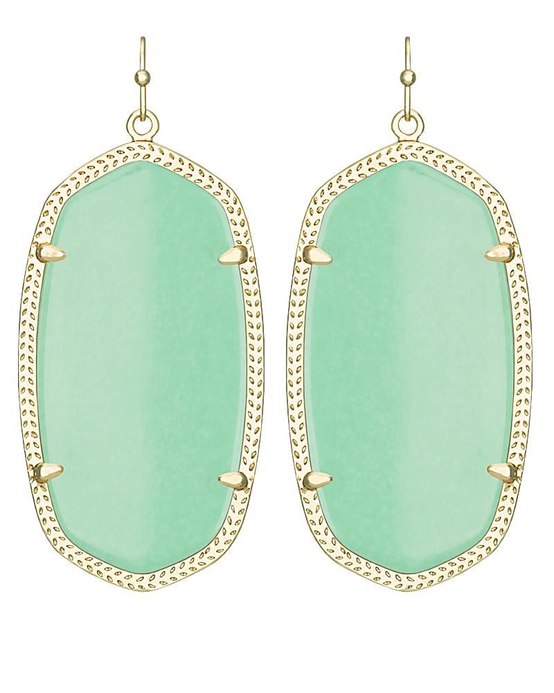 Kendra Scott Danielle Earrings in Mint The Summit at Fritz Farm