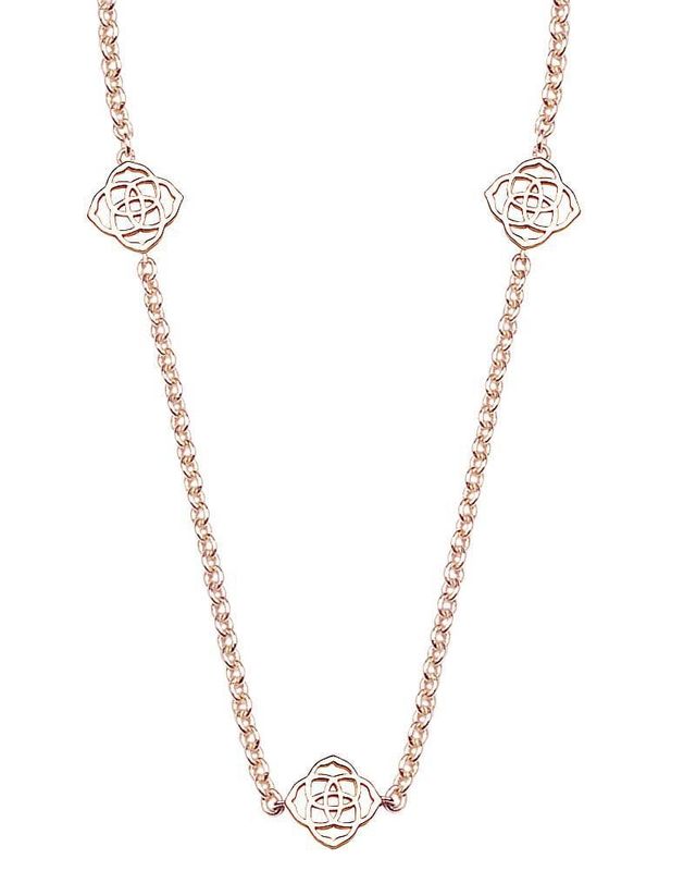 Devalyn long clearance necklace in silver