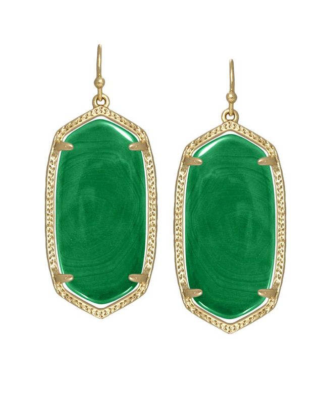 Kendra scott sales emerald green earrings