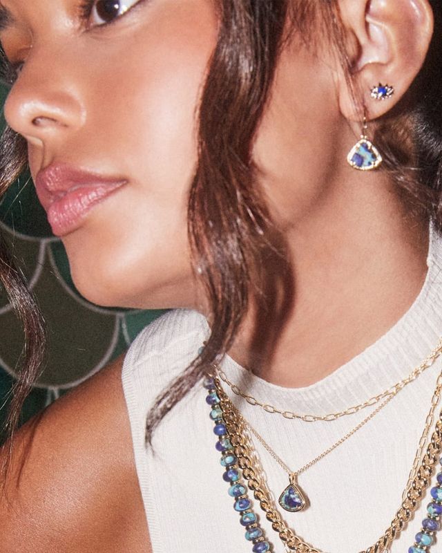 Kendra scott blue opal earrings store