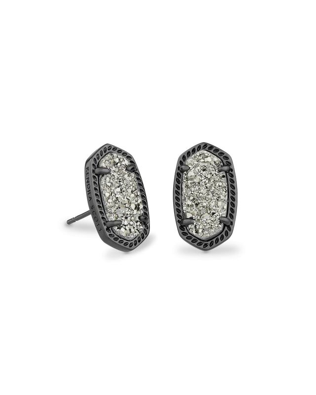 Platinum drusy best sale earrings